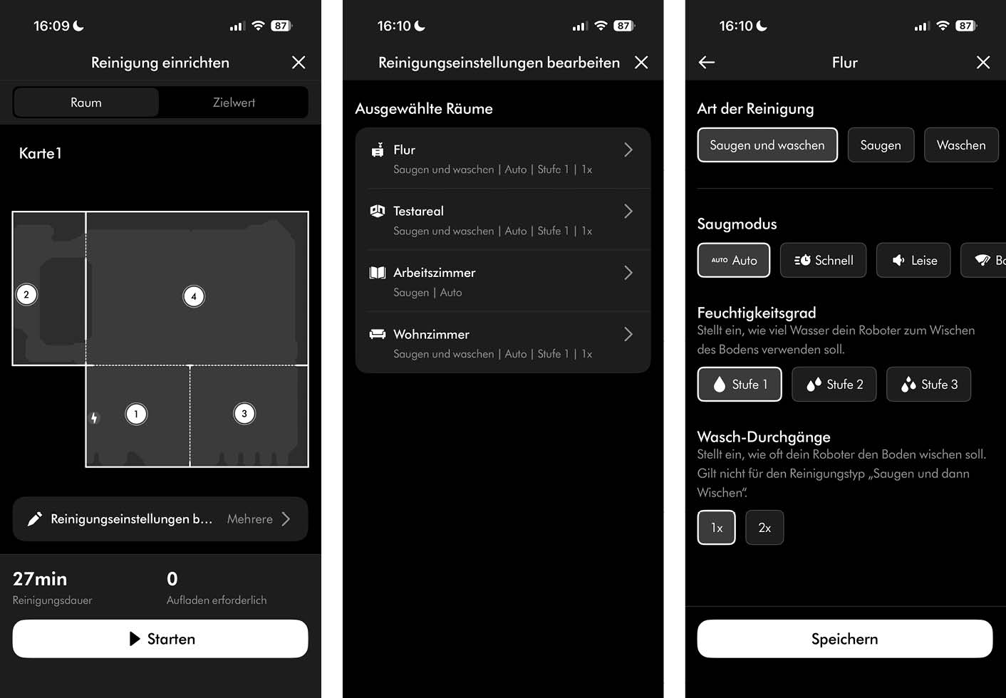 Dyson Spot+Scrub Ai App Reinigung
