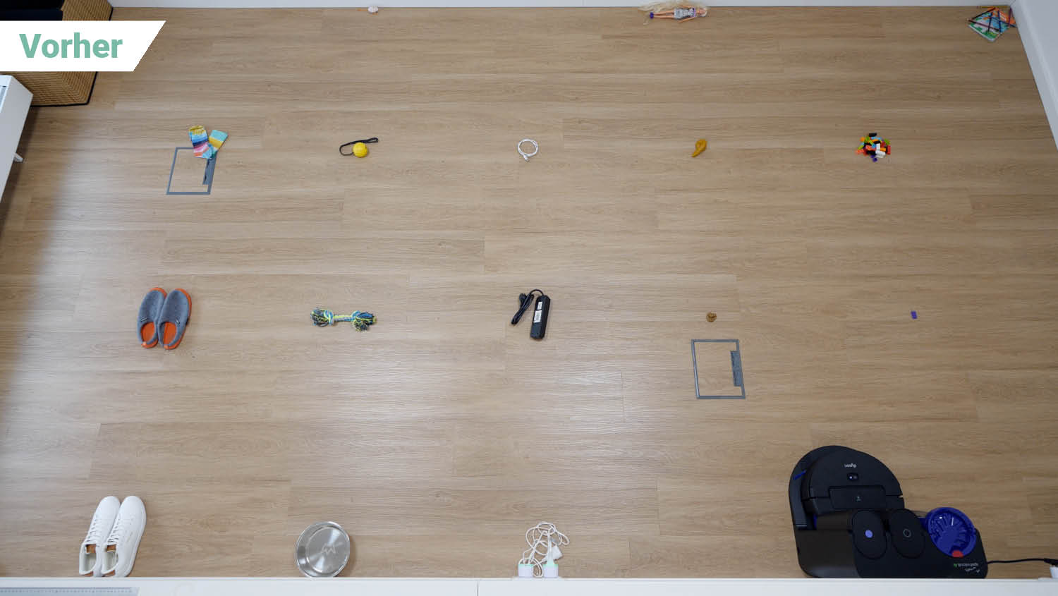 Dyson Spot+Scrub Ai Hindernisse vorher