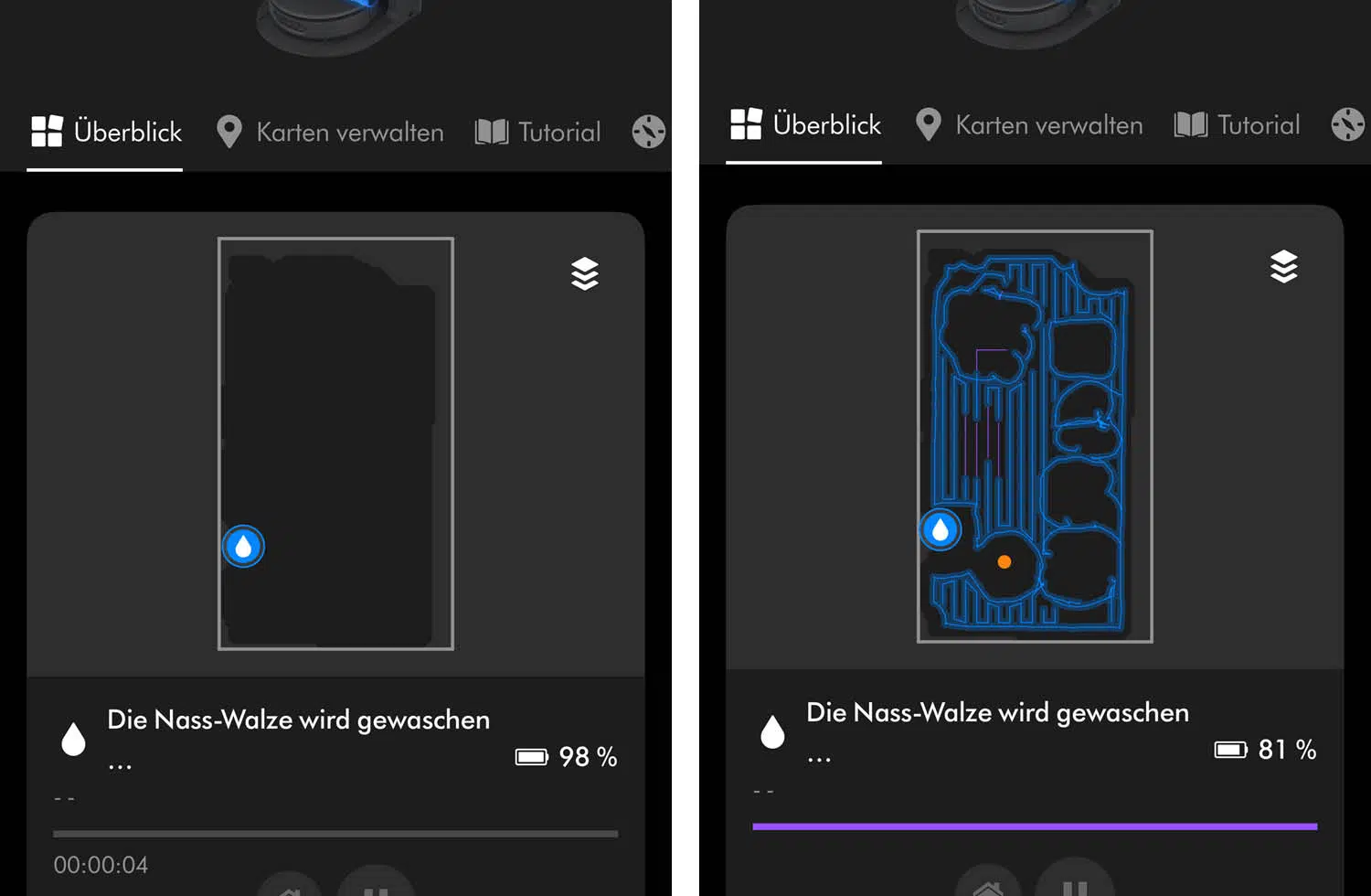 Dyson Spot+Scrub Ai Navigation Praxis Teppich rund schwarz einzeichnen