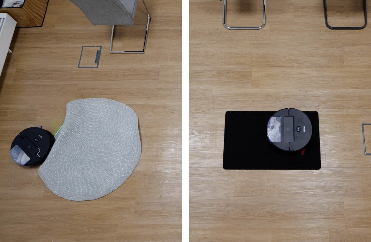 Dyson Spot+Scrub Ai Navigation Praxis Teppich rund schwarz