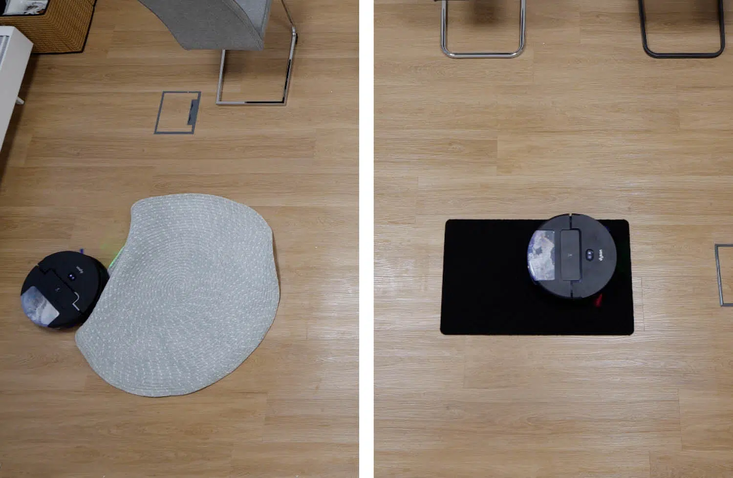 Dyson Spot+Scrub Ai Navigation Praxis Teppich rund schwarz