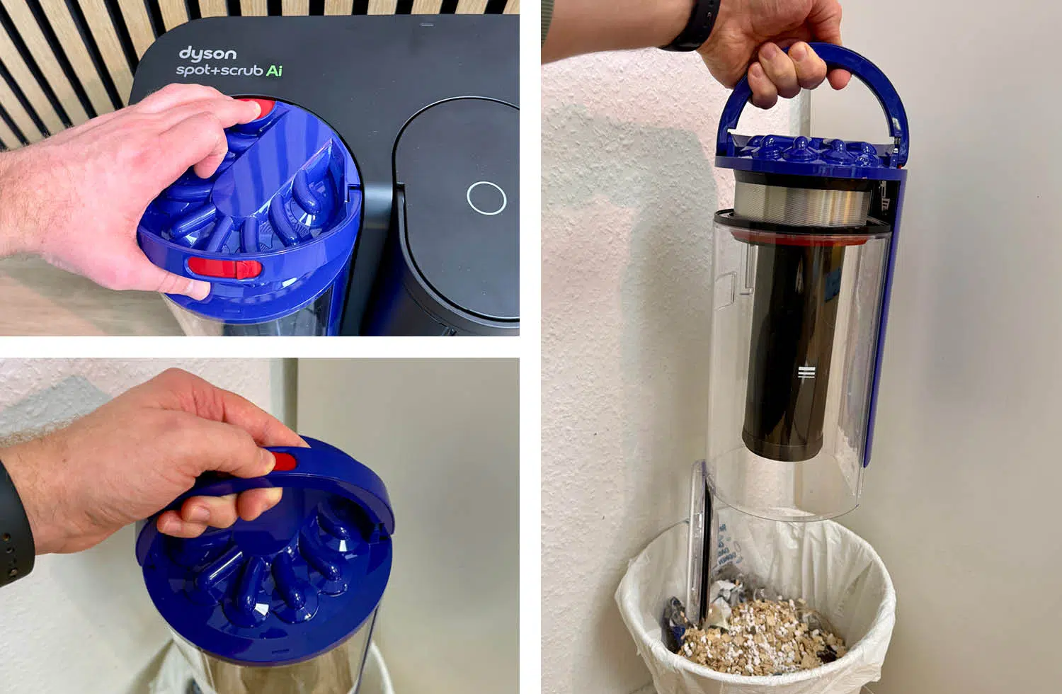 Dyson Spot+Scrub Ai Reinigungsstation Staubbehälter