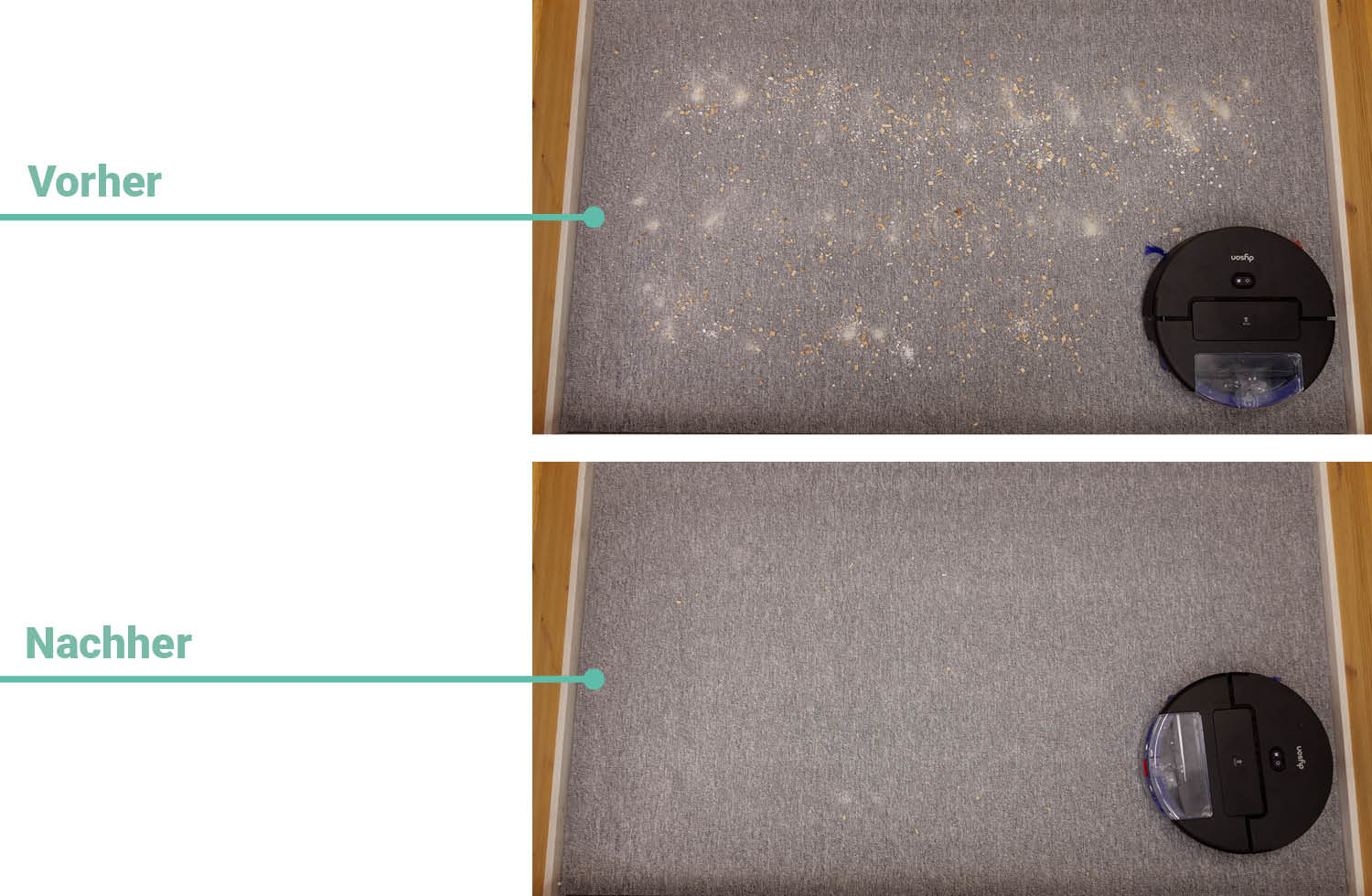 Dyson Spot+Scrub Ai Saugen Teppich