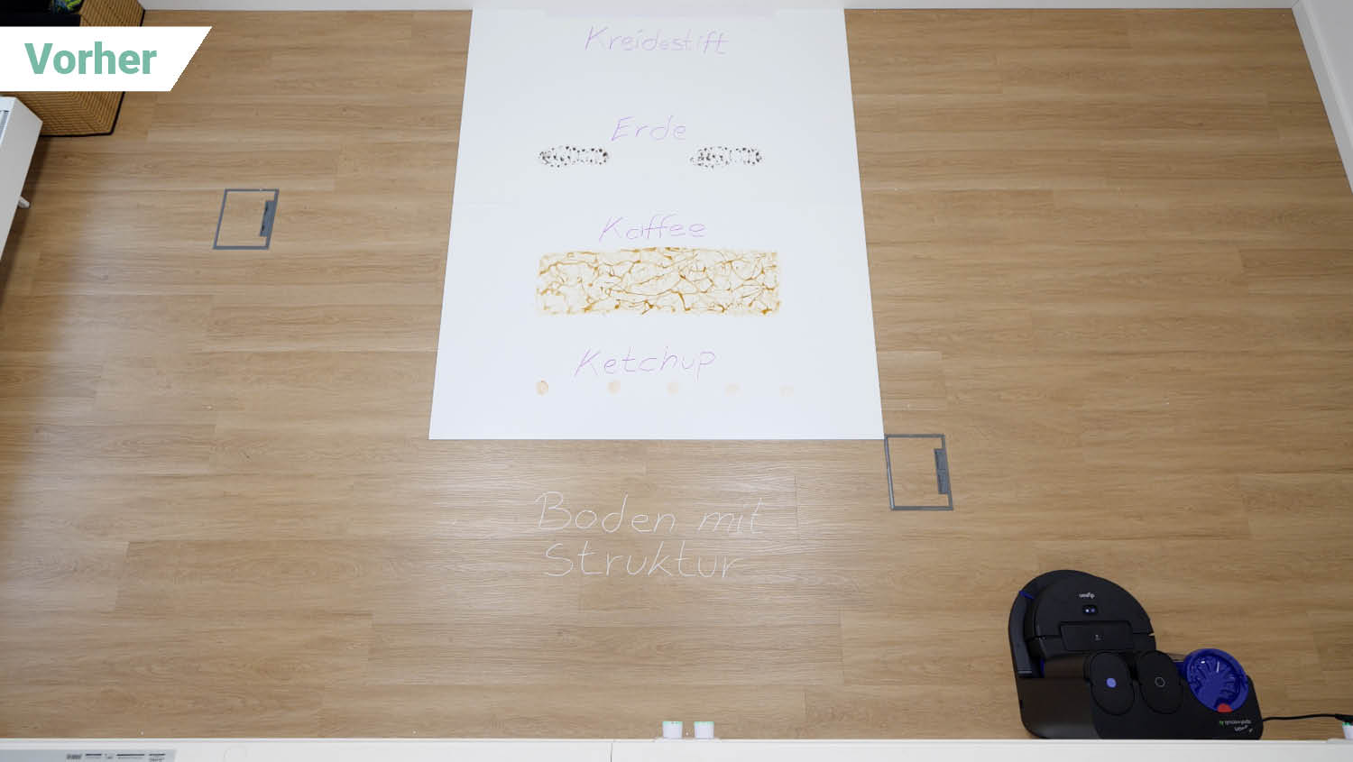 Dyson Spot+Scrub Ai Wischen vorher