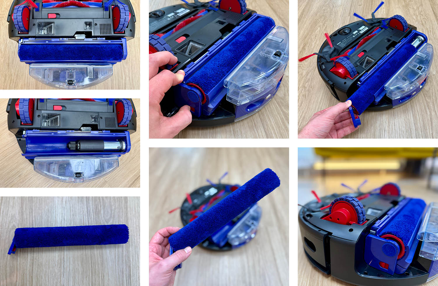 Dyson Spot+Scrub Ai Wischwalze ausbauen