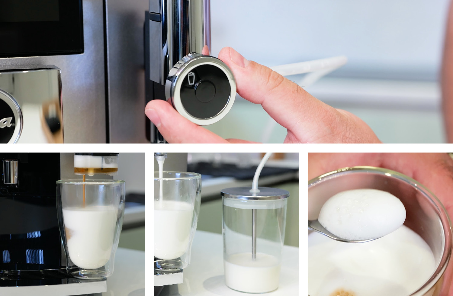 Das Milchsystem macht köstlichen Milchschaum