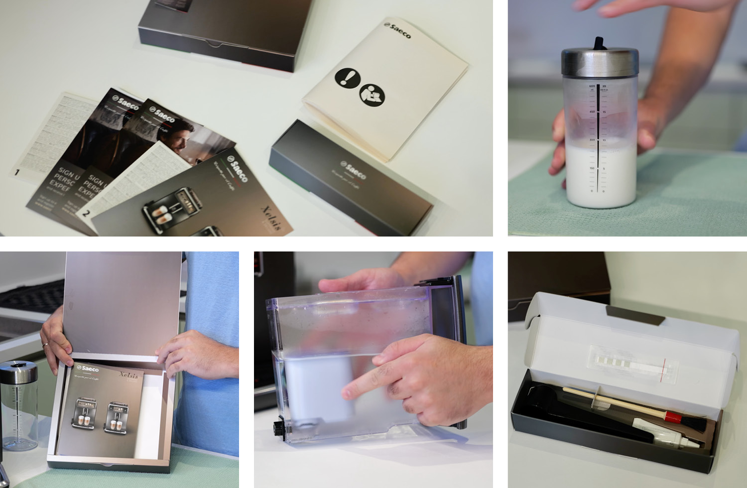 Das ist das Zubehör der Saeco Xelsis Suprema