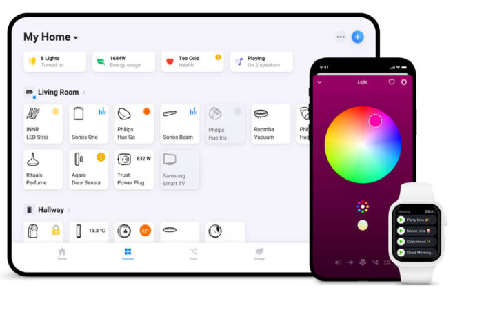 Homey-App: Zonen lassen sich jetzt manuell sortieren