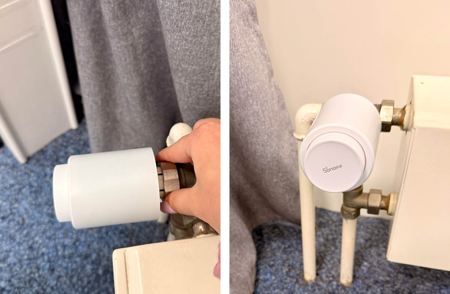 Installation des SONOFF TRVZB Thermostat