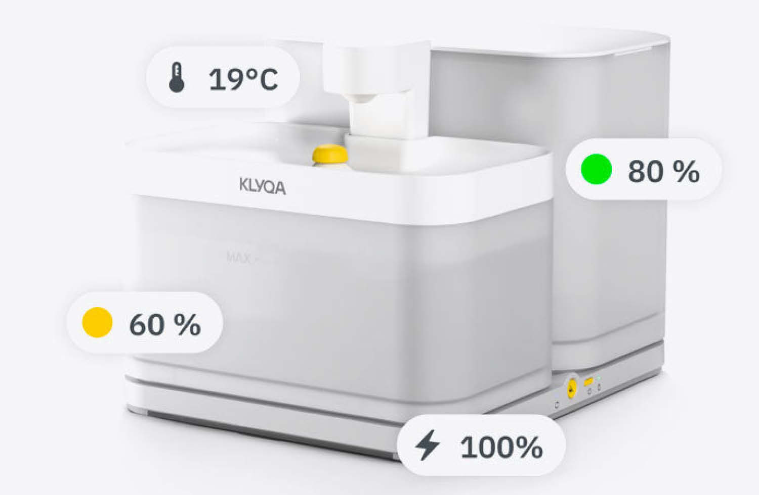Das Unternehmen KLYQA bringt mit Welly einen intelligenten Trinkbrunnen für Katzen und kleine Hunde auf den Markt.