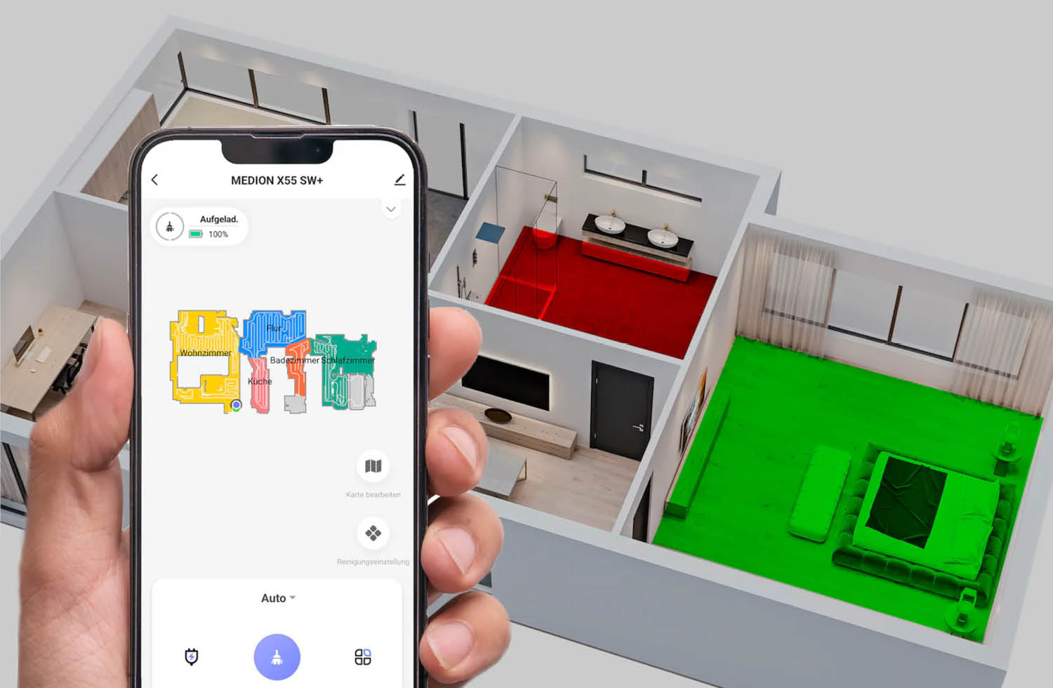 Neuer Saugroboter Medion MD12555