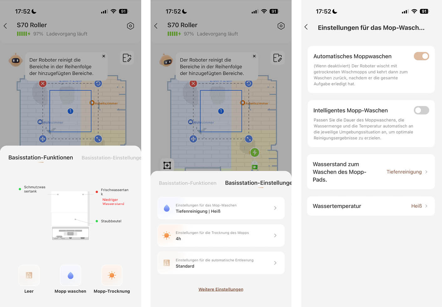 MOVA S70 Roller App Basisstation