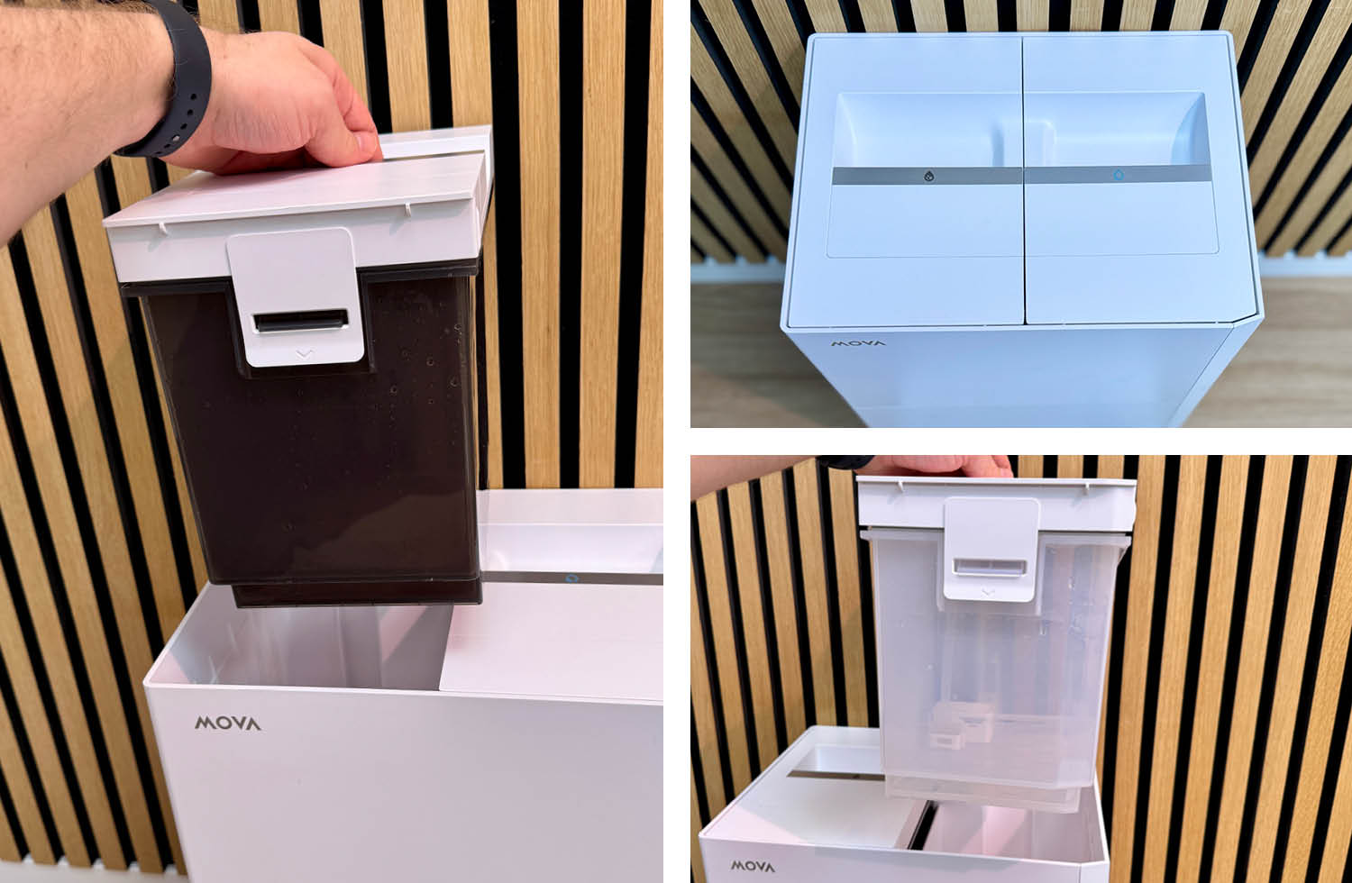 MOVA S70 Roller Reinigungsstation Wassertanks