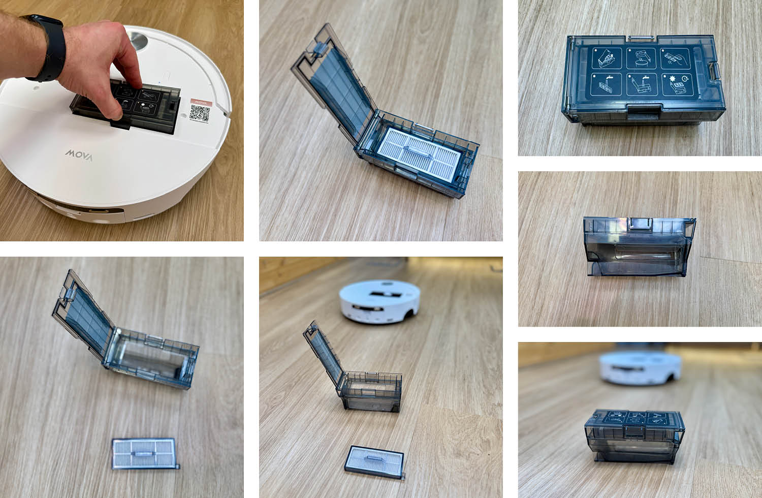 MOVA S70 Roller Staubbehälter