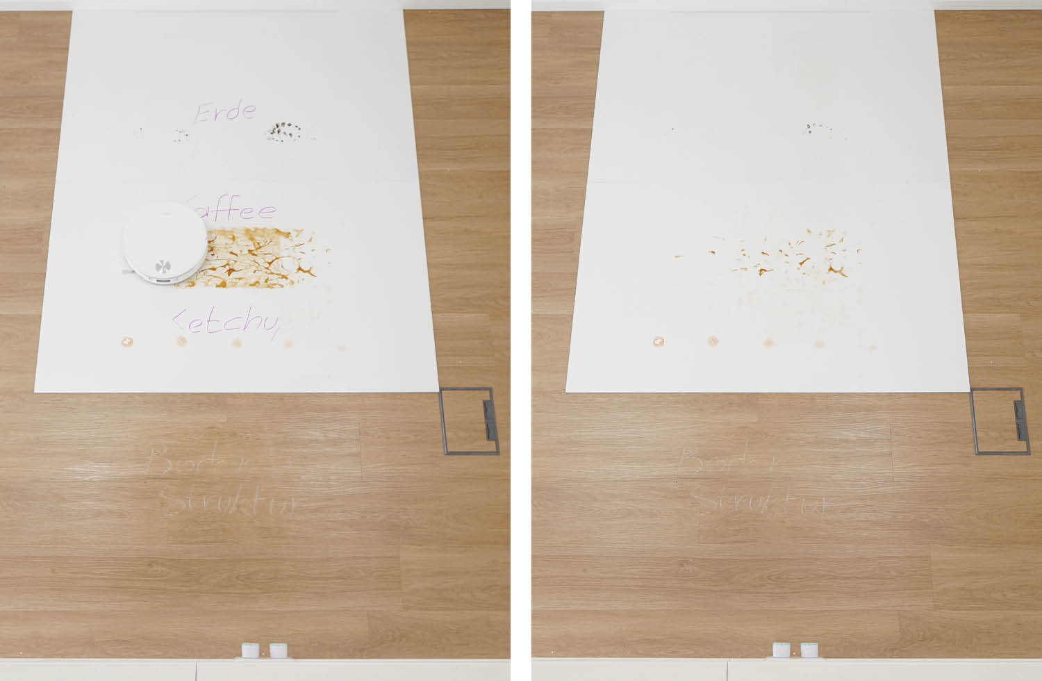 MOVA S70 Roller Wischen nachher