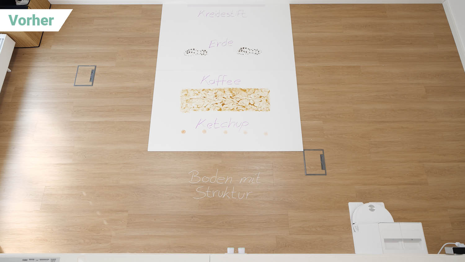 MOVA S70 Roller Wischen vorher