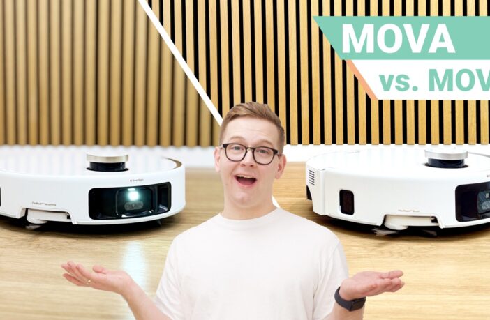 Der MOVA Z60 UltraRoller StandAlone Saugroboter mit dem MOVA V50 Ultra Complete Saugroboter im Vergleichstest bei SmarthomeAssistent