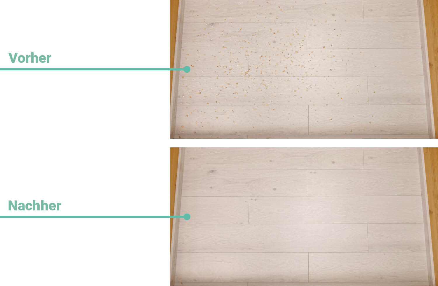 Reinigungsleistung Shark Freestyle Max Hartboden