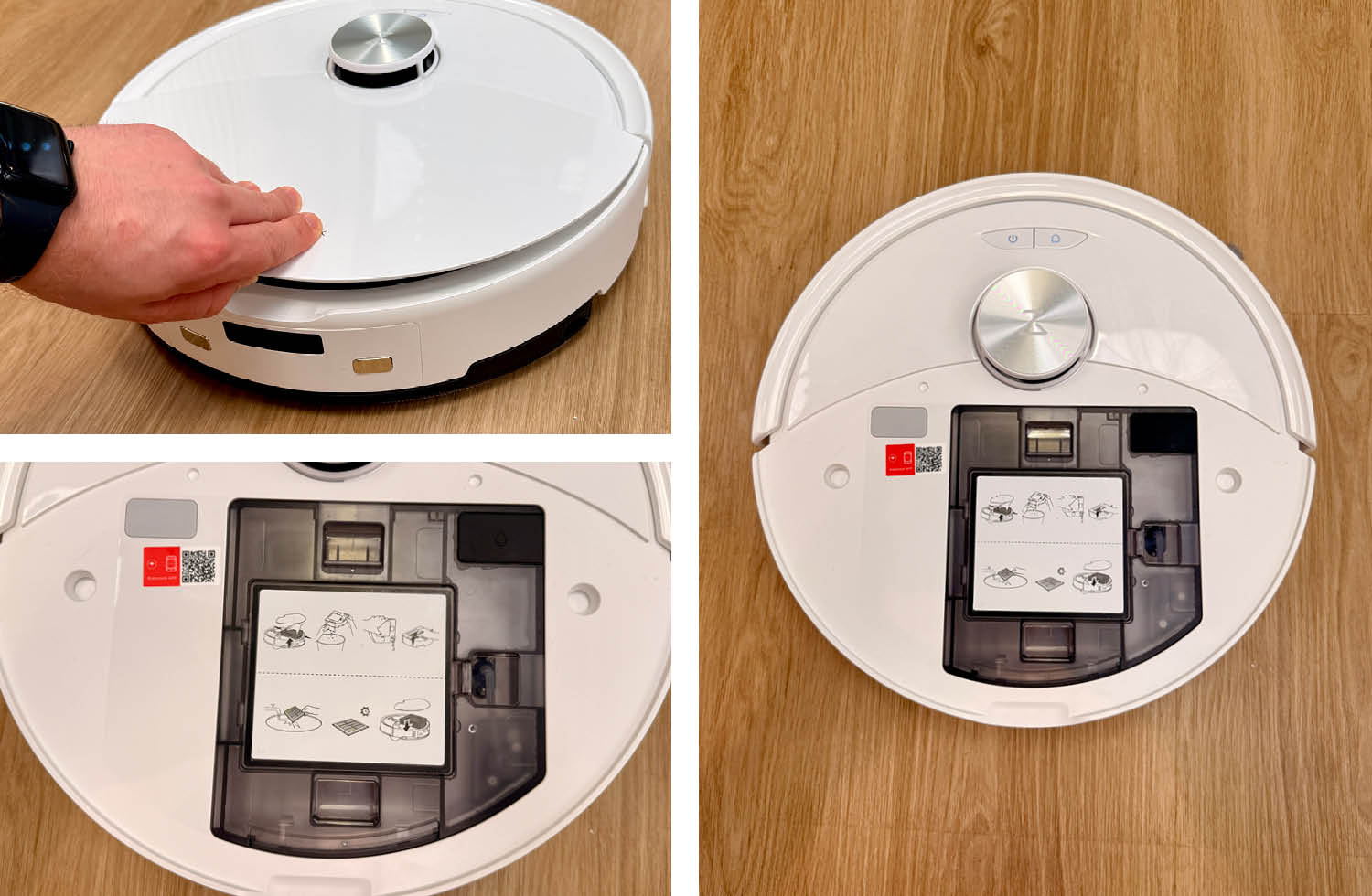 Roborock Q10 S5 Design Oberseite unter der Haube