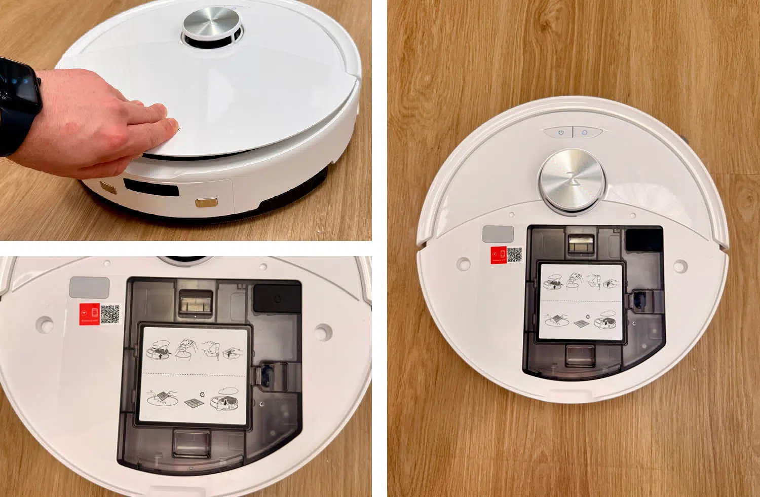Roborock Q10 S5 Design Oberseite unter der Haube
