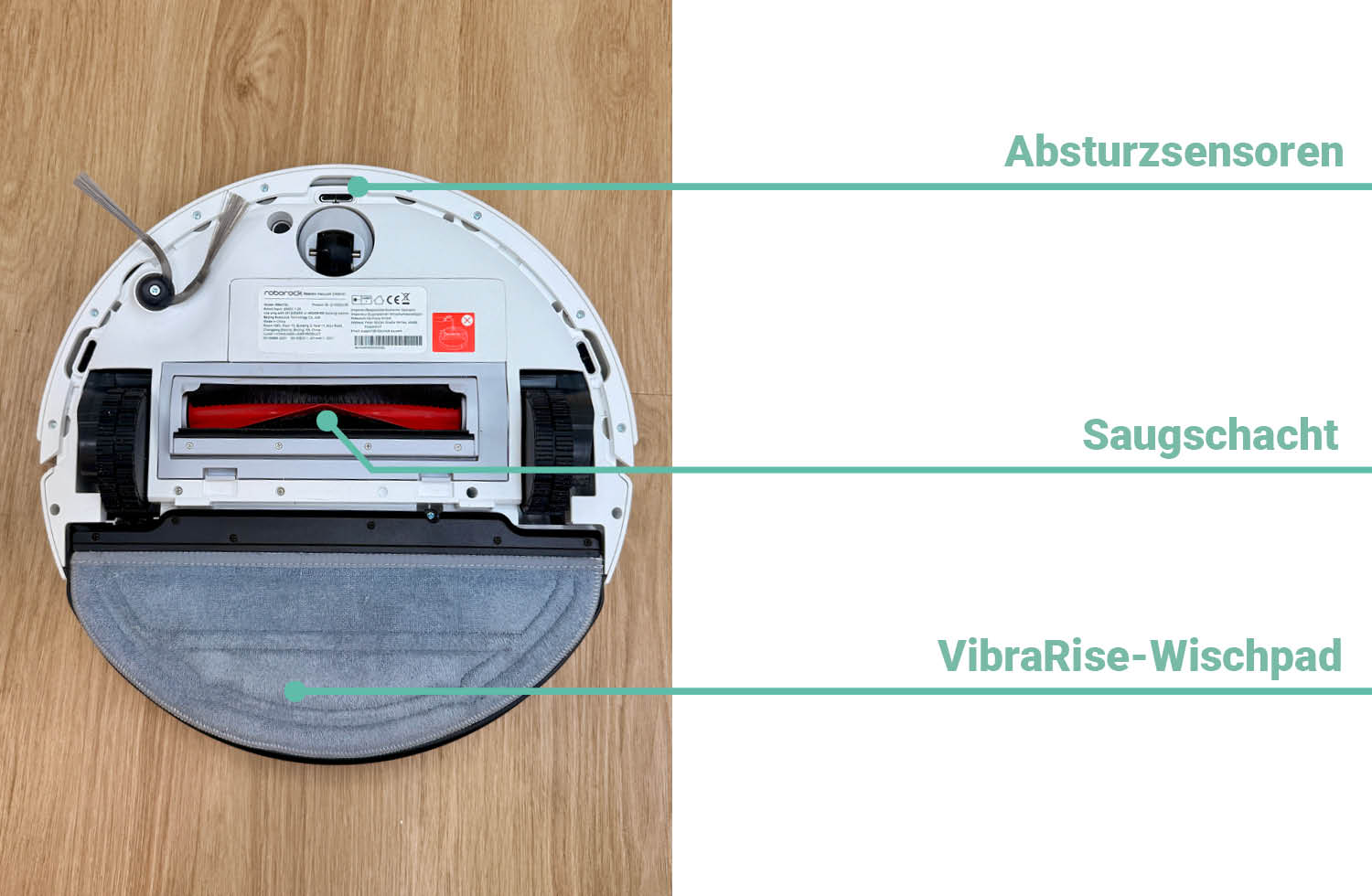 Roborock Q10 S5 Design Unterseite