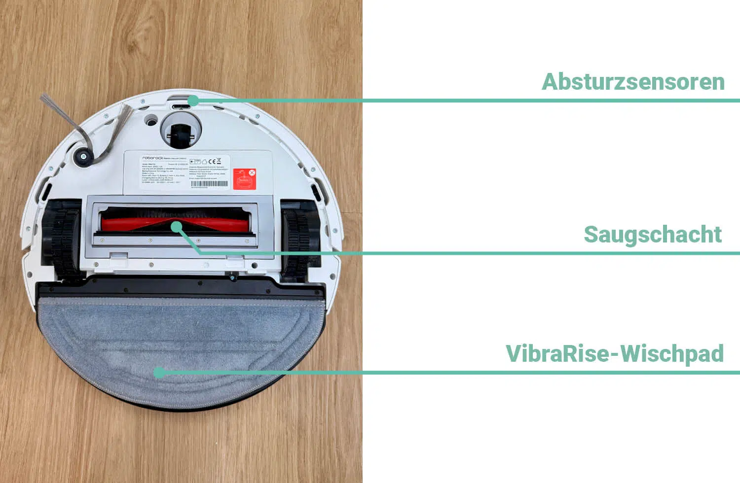 Roborock Q10 S5 Design Unterseite