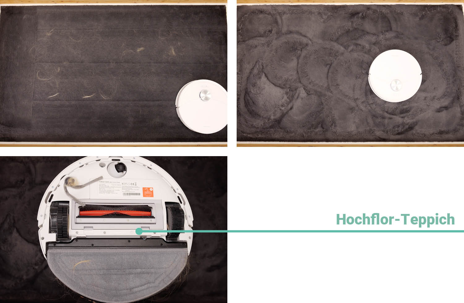 Roborock Q10 S5 Saugen Haare Teppich hoch