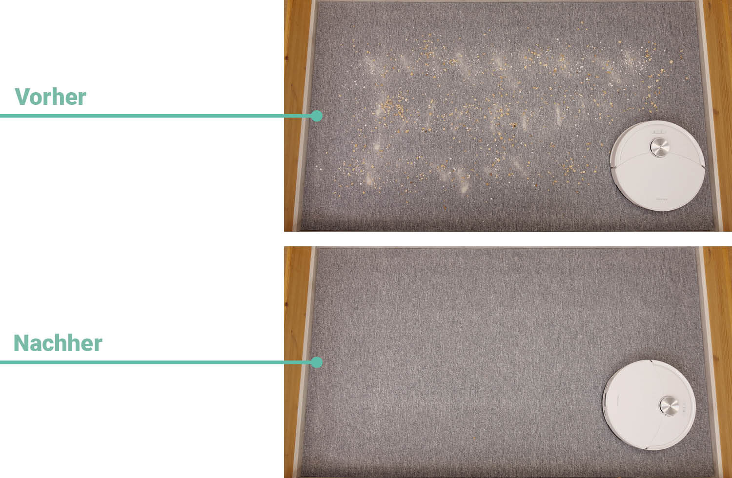 Roborock Q10 S5 Saugen Teppich