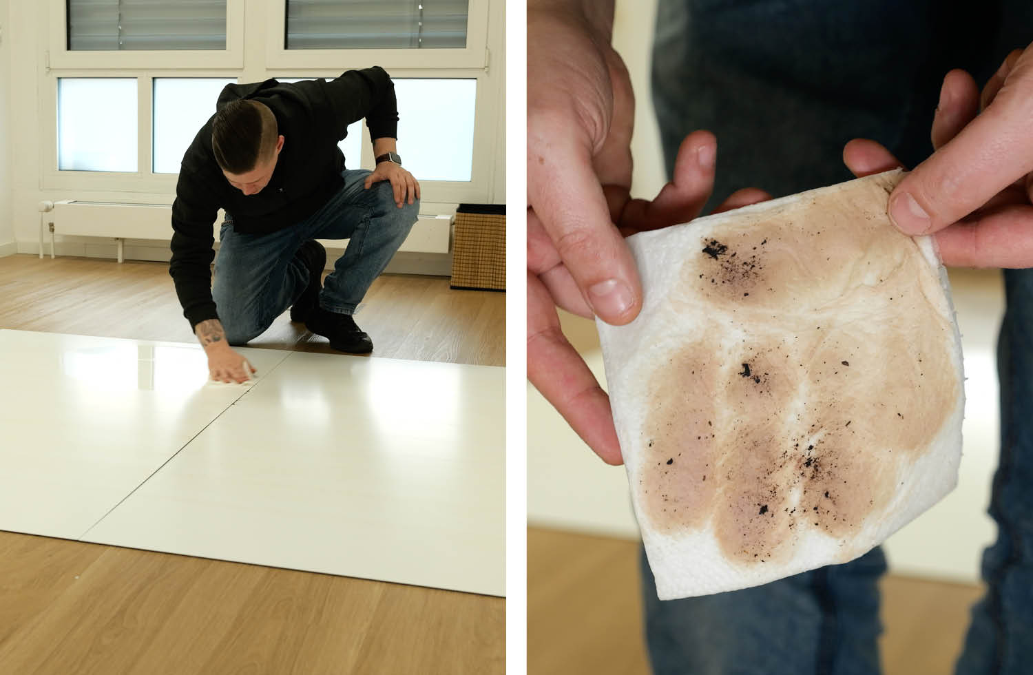 Roborock Q10 S5 Wischen Schmutzaufnahme