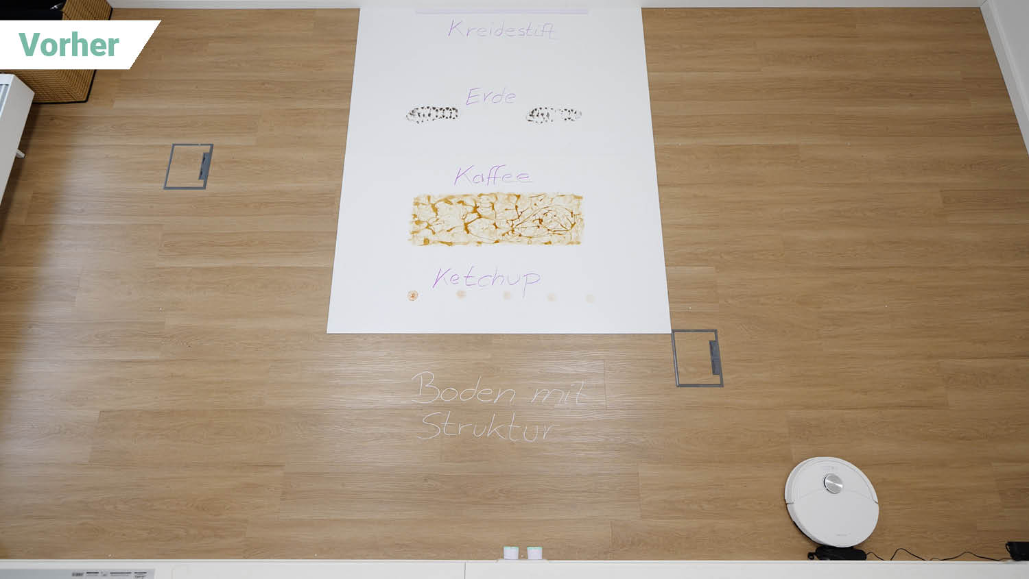 Roborock Q10 S5 Wischen vorher