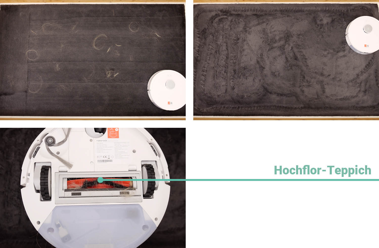 Roborock Q7 L5+ Saugen Haare Hochflor