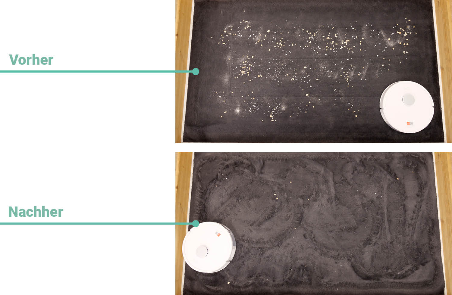 Roborock Q7 L5+ Saugen Teppich hoch