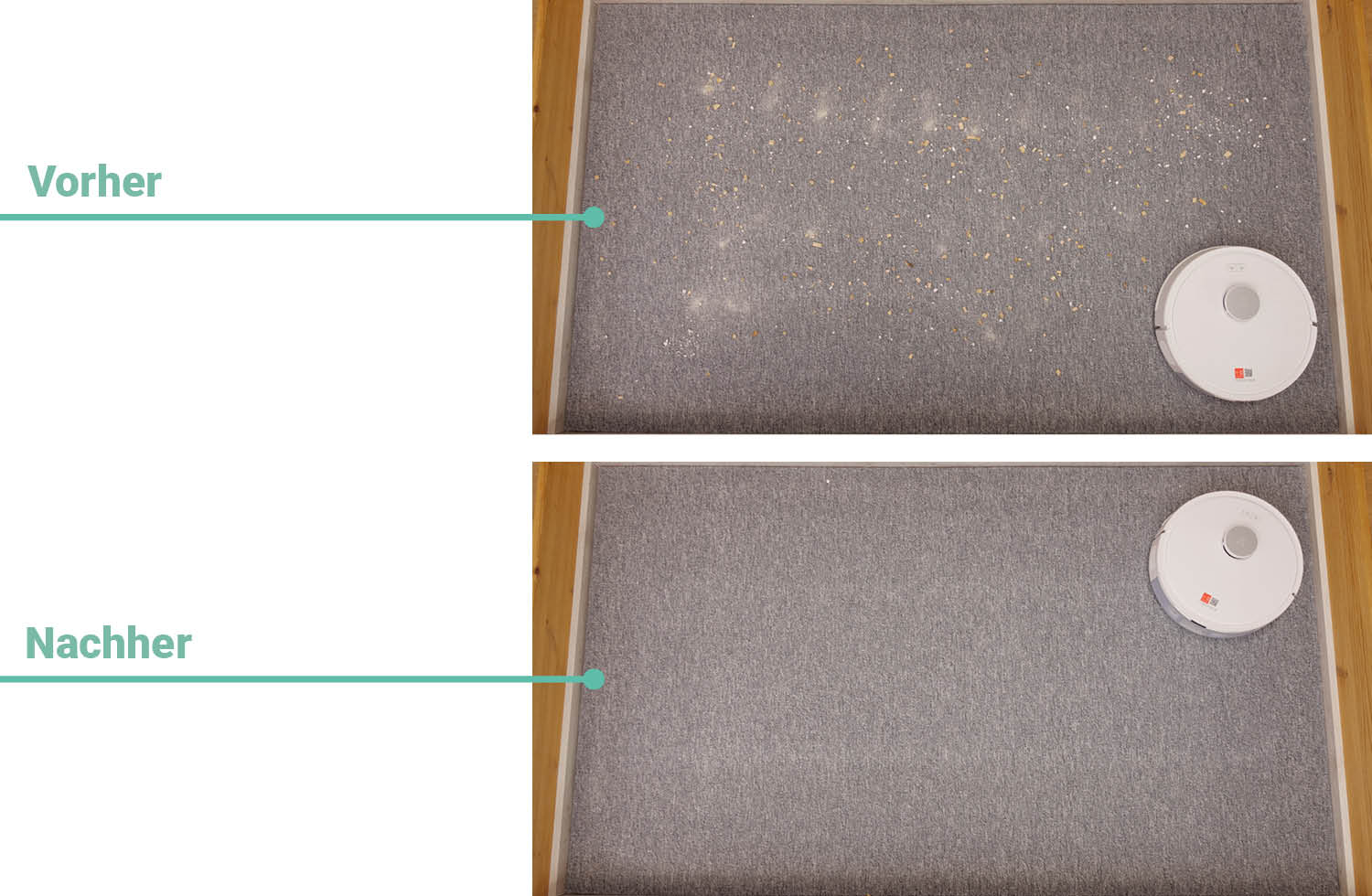 Roborock Q7 L5+ Saugen Teppich