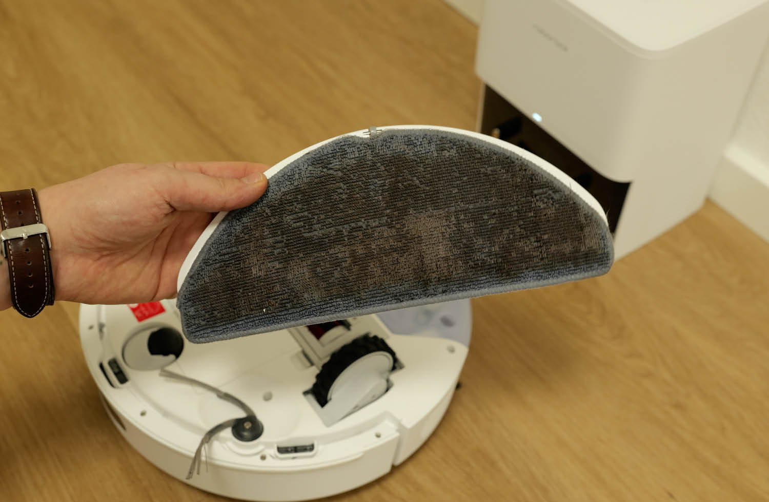 Roborock Q7 L5+ Test Wischen Moppreinigung