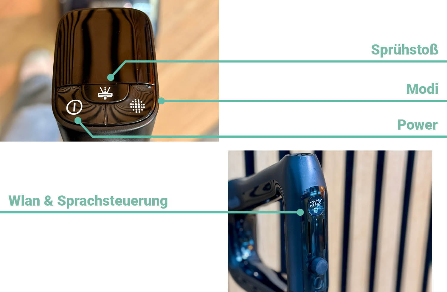Die Bedienung des Tineco Wischsaugers