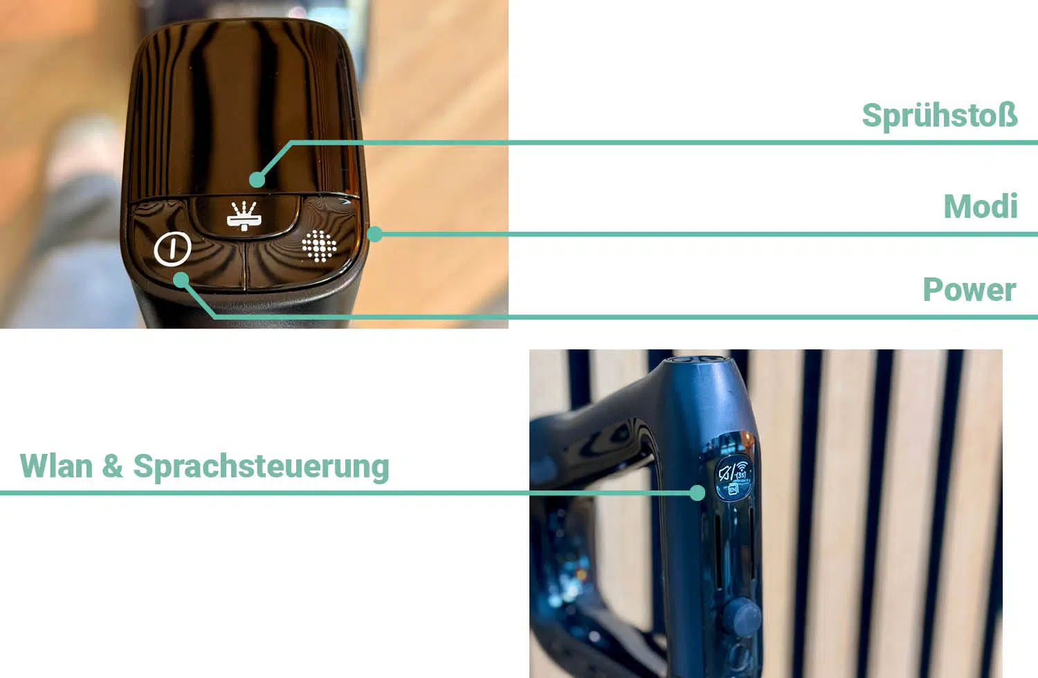Die Bedienung des Tineco Wischsaugers