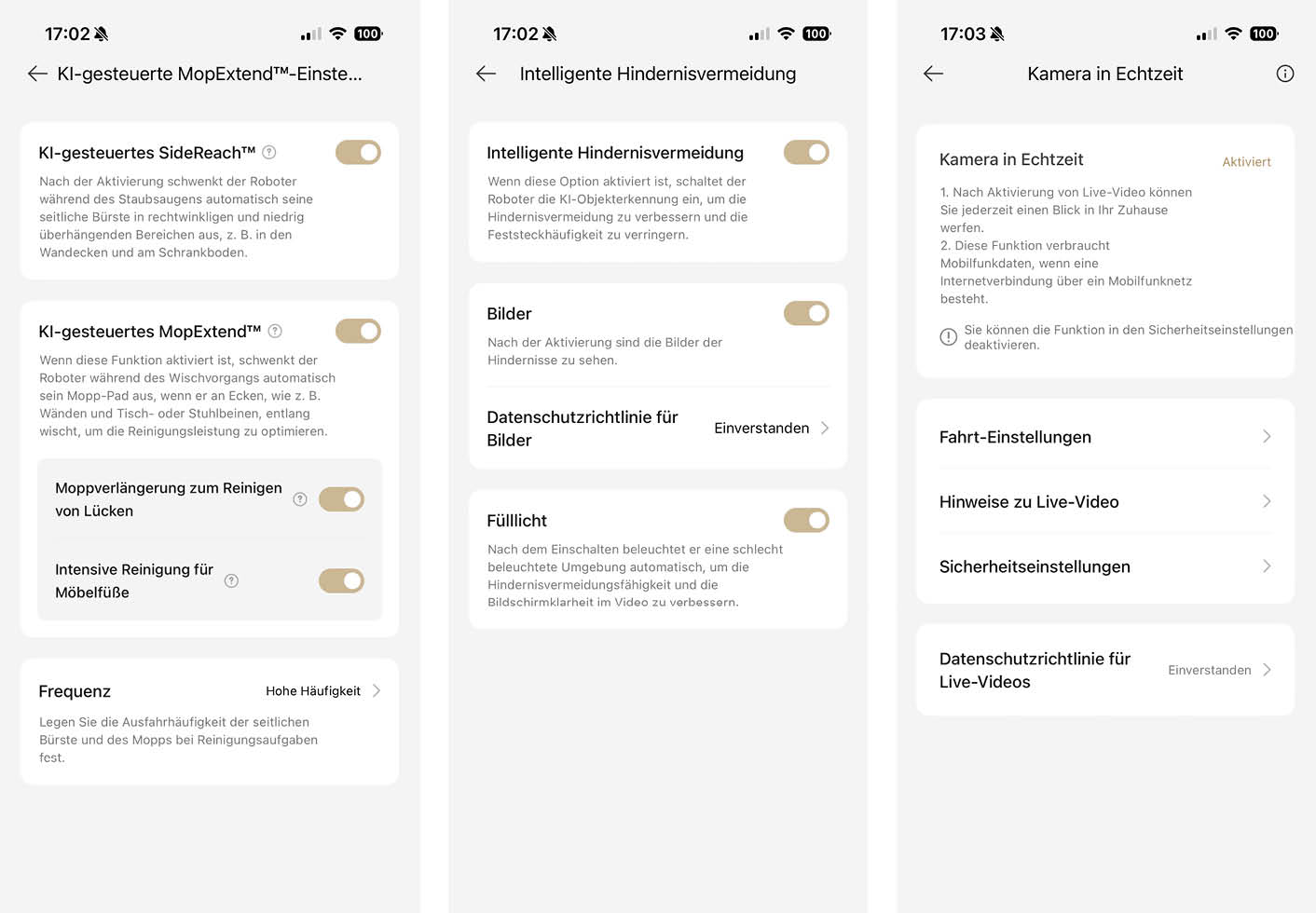 Dreame L50s Pro Ultra App Reinigung KI Kamera