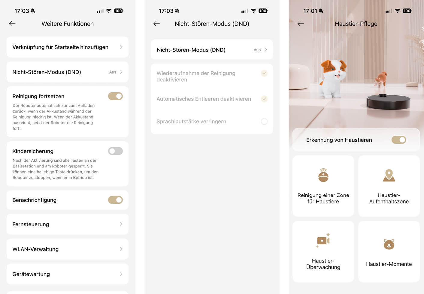 Dreame L50s Pro Ultra App Roboter