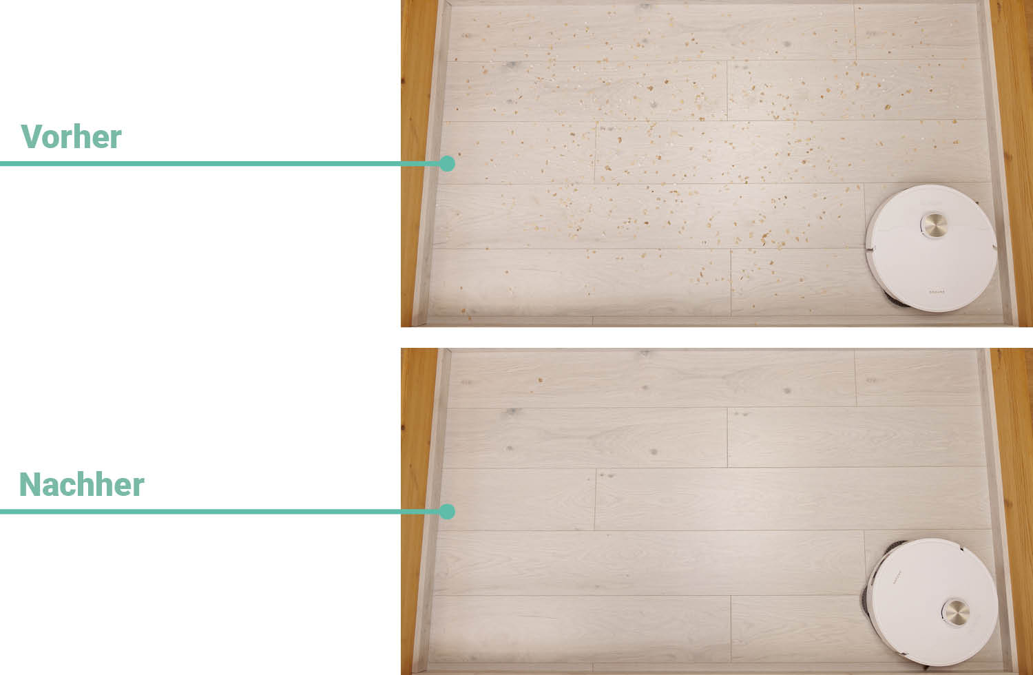 Dreame L50s Pro Ultra Saugen Laminat
