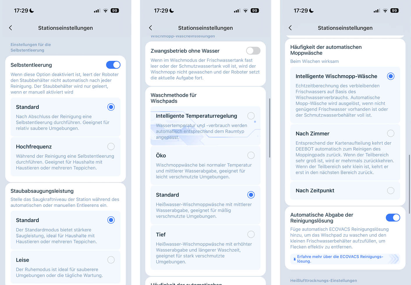 ECOVACS DEEBOT T90 PRO OMNI App Station