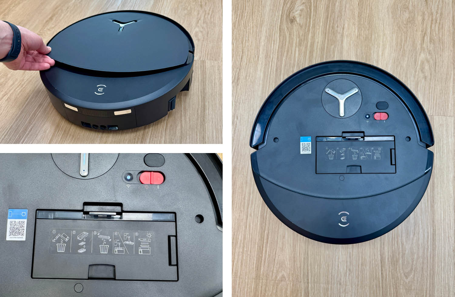 ECOVACS DEEBOT T90 PRO OMNI Design Oberseite unter der Haube