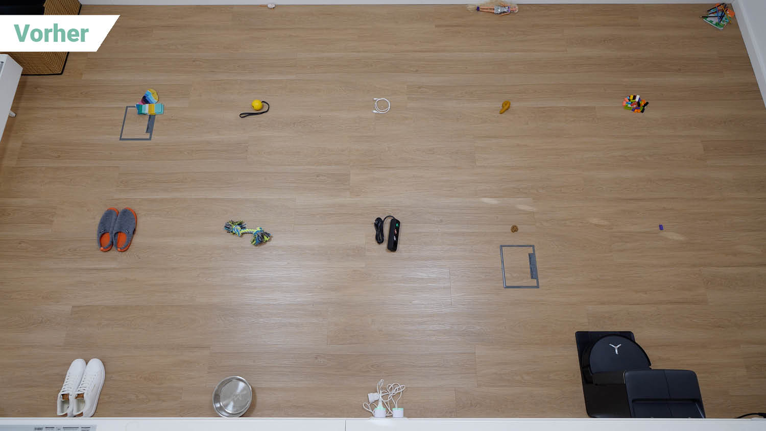 ECOVACS DEEBOT T90 PRO OMNI Navigation Hindernisse Test vorher