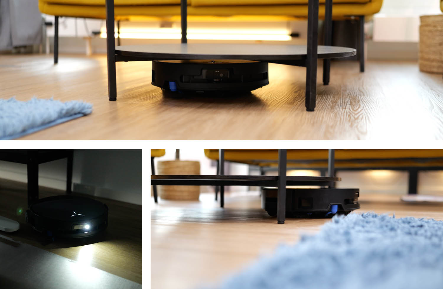 ECOVACS DEEBOT T90 PRO OMNI Navigation flache Möbel LED