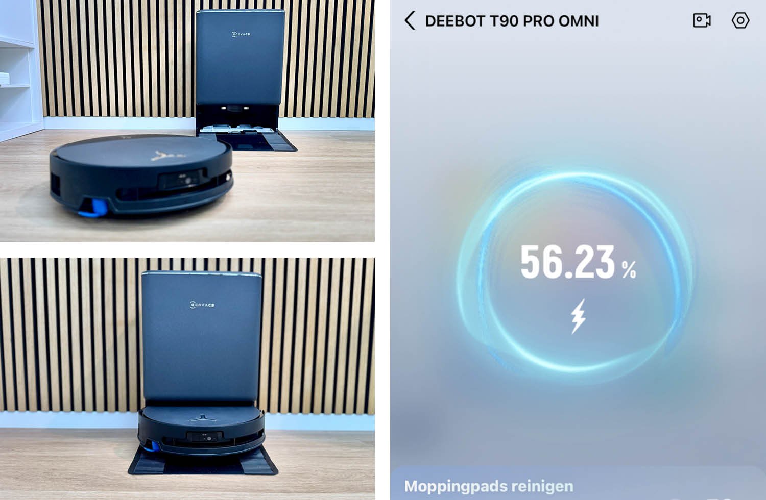 ECOVACS DEEBOT T90 PRO OMNI Reinigungsstation PowerBoost Laden