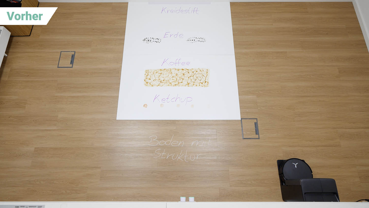 ECOVACS DEEBOT T90 PRO OMNI Wischen vorher