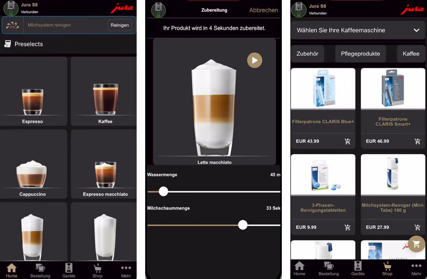 Jura S8 - App