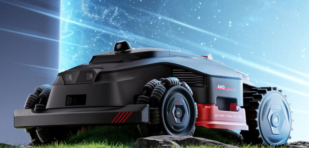 MOVA LiDAX Ultra 2000 AWD Mähroboter, RTK-frei, KI-gestützte automatische Kartierung, 360° 3D-LiDAR und KI-Dual-Vision, 36 V AWD für Steigungen von 80%
