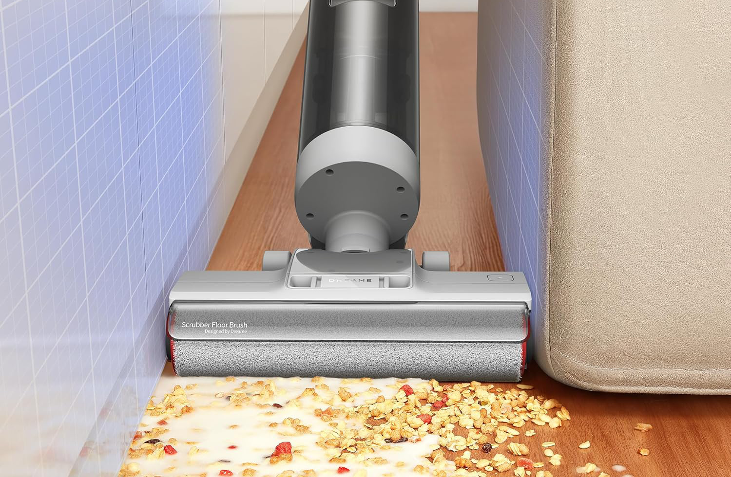 Der Dreame G10 Pro ist ein kabelloser Nass- und Trockensauger für Hartböden. Er saugt und wischt in einem Arbeitsgang und arbeitet dabei mit einem Frischwasser- und Schmutzwassersystem.