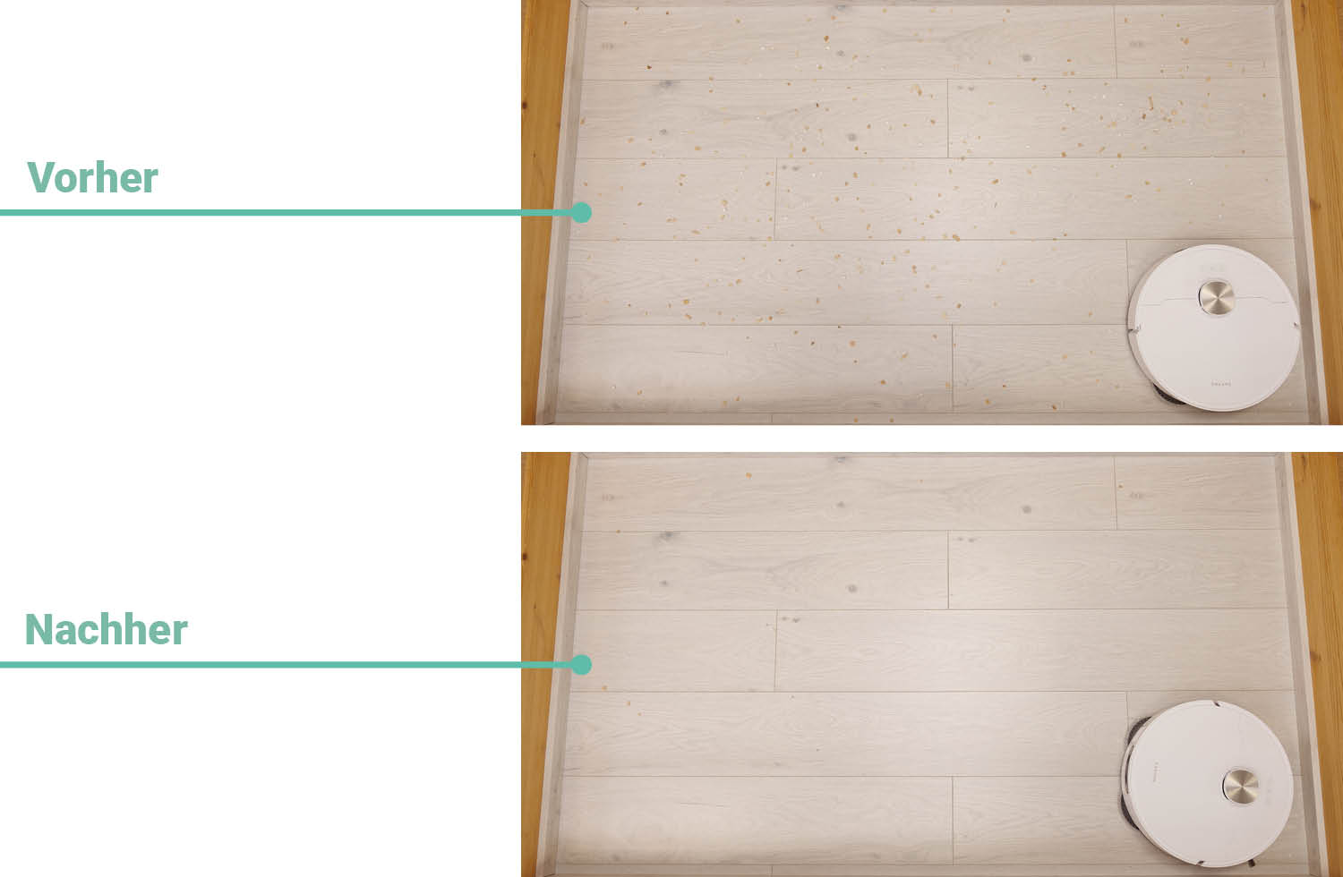 Dreame L50 Ultra AE Saugen Laminat