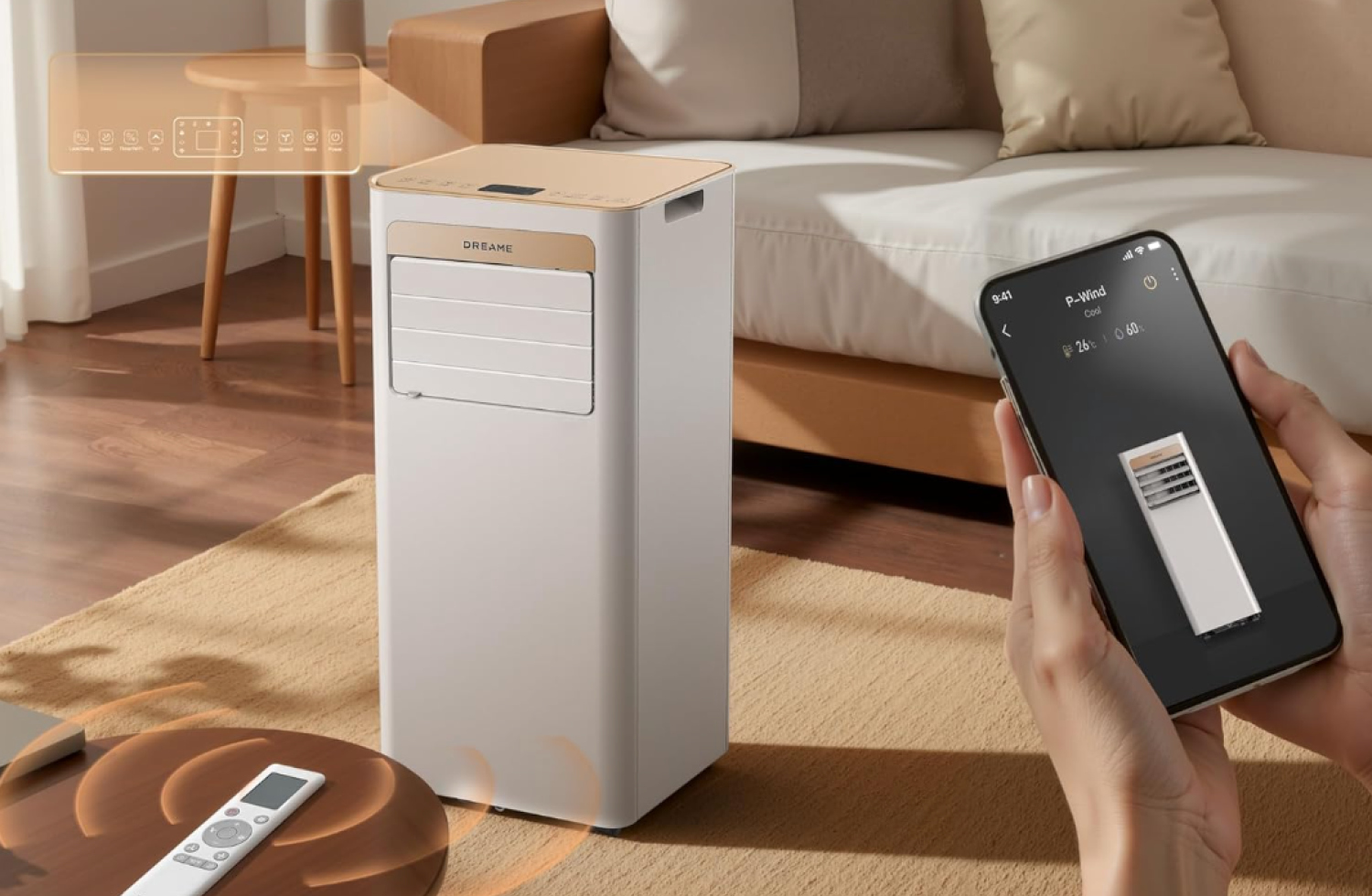 Dreame bringt mit dem P-Wind10 eine mobile Klimaanlage nach Deutschland. Das Gerät kühlt, entfeuchtet und arbeitet auf Wunsch als Ventilator.